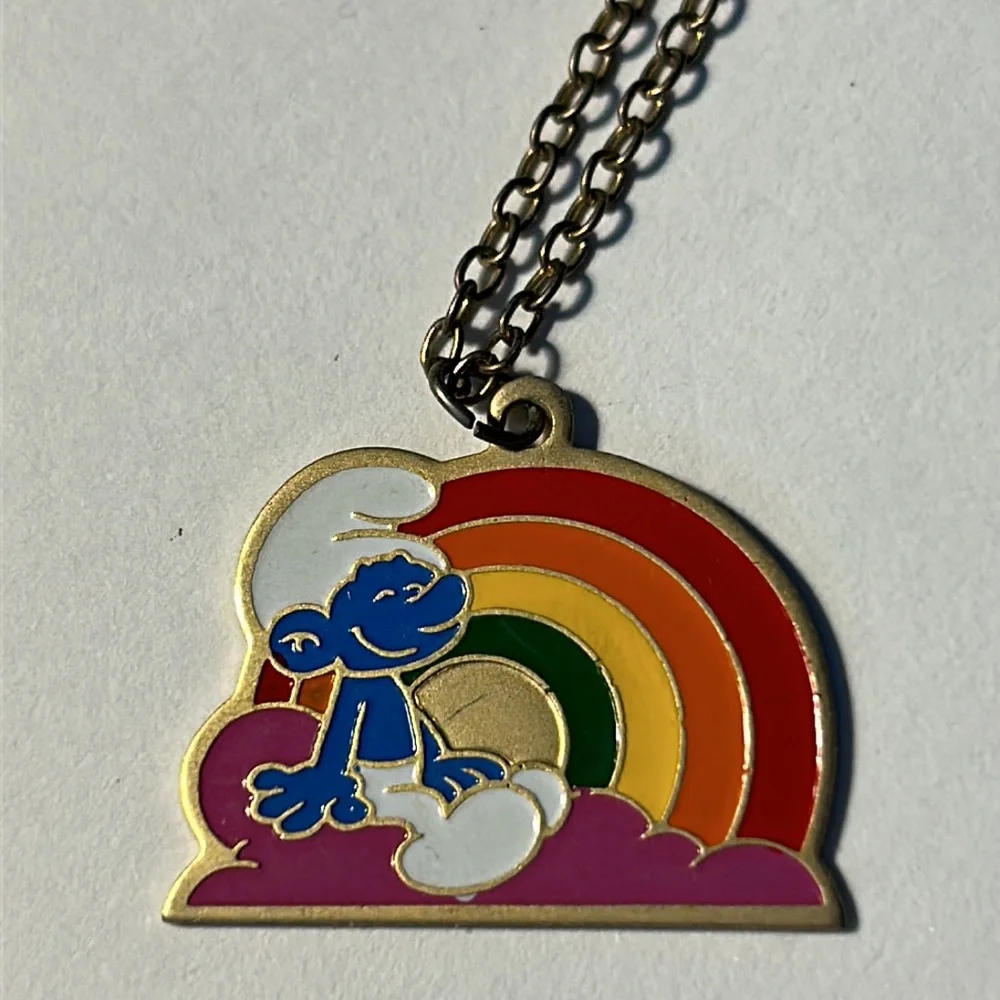 Vintage Smurfs necklace